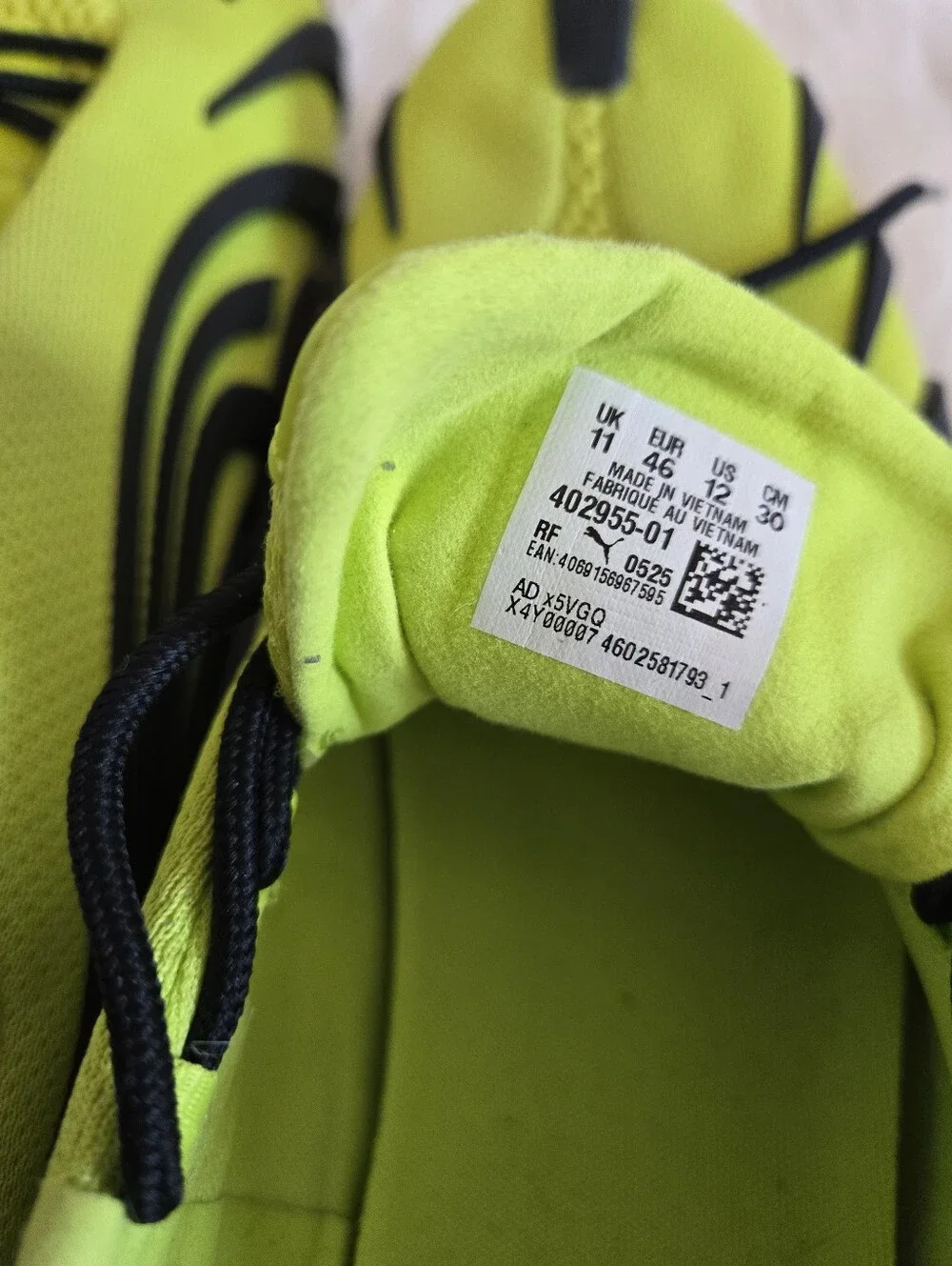 Puma Talon OG Lime Pow Yellow Black Shoe Sneaker 402955-01 Men's Size 12